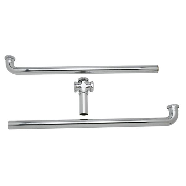 LK60 Drain Fitting Center Outlet for Triple Bowl Sinks with Aligned Drains