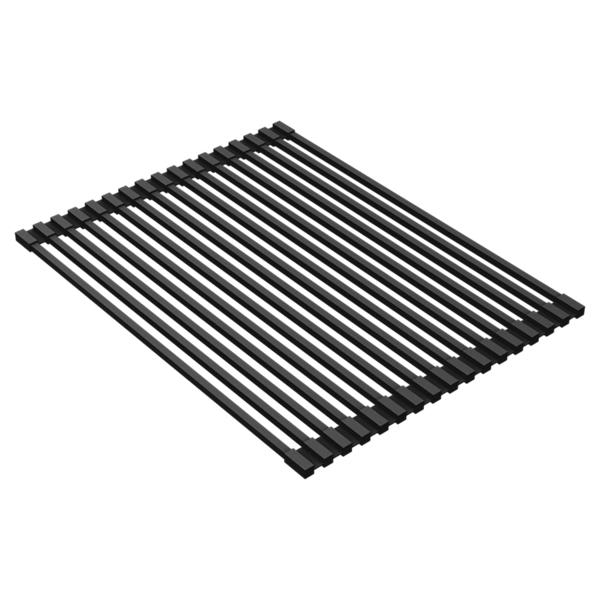 LKDR1317RU Crosstown Black Silicone 11-7/8" x 16-3/4" x 3/8" Drying Rack