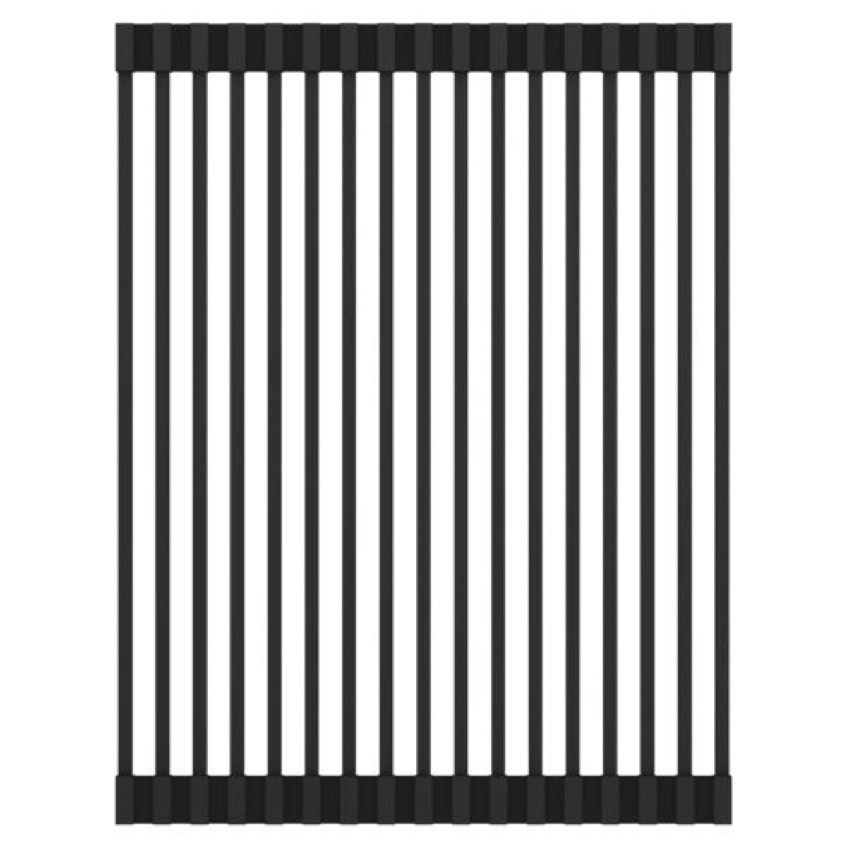 LKDR1317RU Crosstown Black Silicone 11-7/8" x 16-3/4" x 3/8" Drying Rack