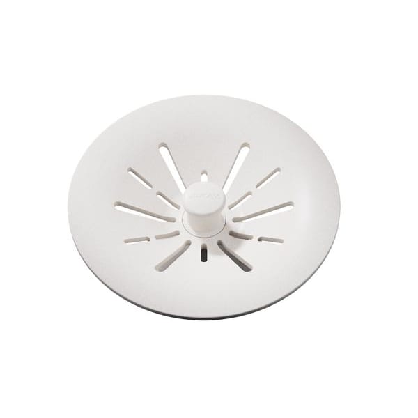 LKPDQSRT Quartz Perfect Drain 3-1/2" Removable Polymer Basket Strainer and Rubber Stopper Ricotta