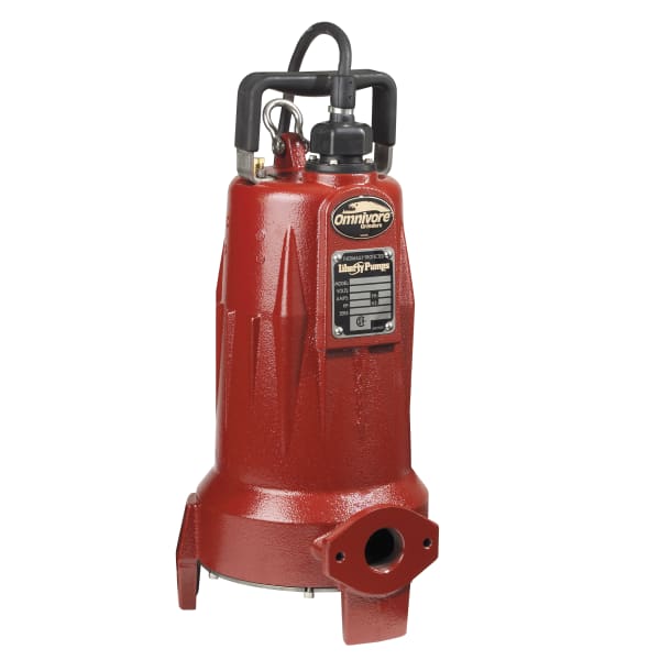 LSG203M 2 HP, Grinder Pump, 3 PH, 208/230V, 25' Cord, 1-1/4" Discharge, Manual