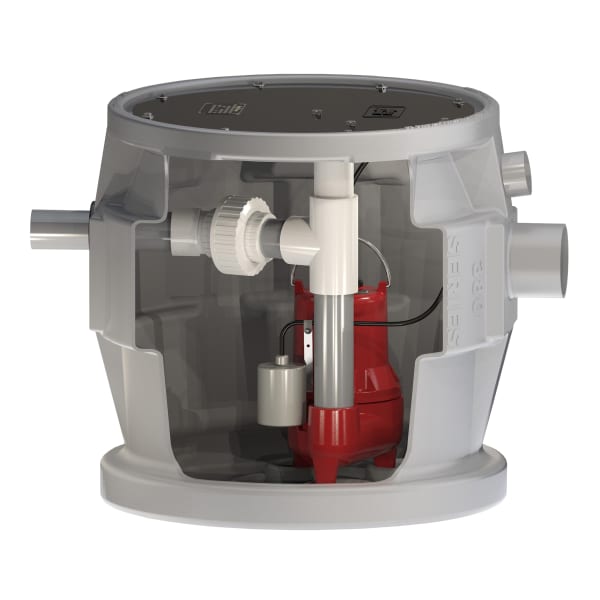 P382LE51SD-2 1/2 HP, Simplex Sewage Package, 1 PH, 115V, 2" Side Discharge, 25' Cord