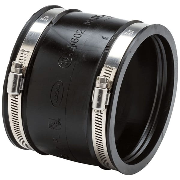 MR56-15/125 1-1/2" Cast Iron/Plastic to 1-1/2" Tubing/Copper or 1-1/4" Plastic Unshielded Rubber Coupling 1401058