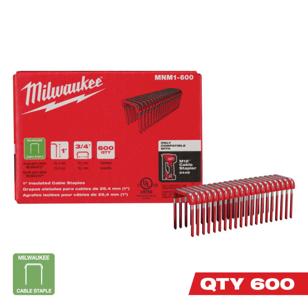 MNM1-600 1" Insulated Cable Staples