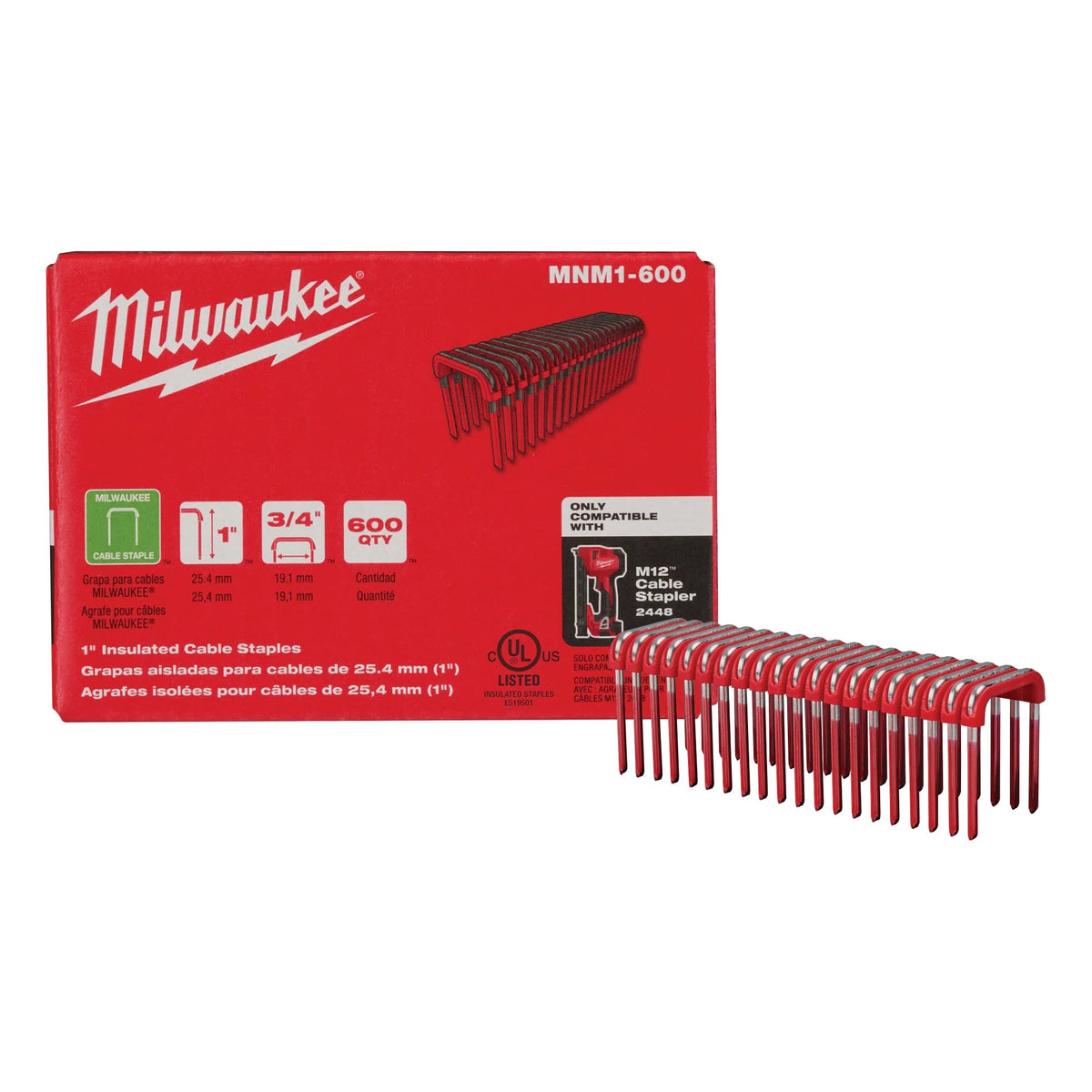 MNM1-600 1" Insulated Cable Staples