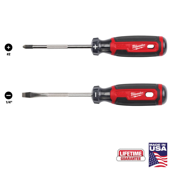 MT200-2 2 Piece Cushion Grip Screwdriver Set (USA)