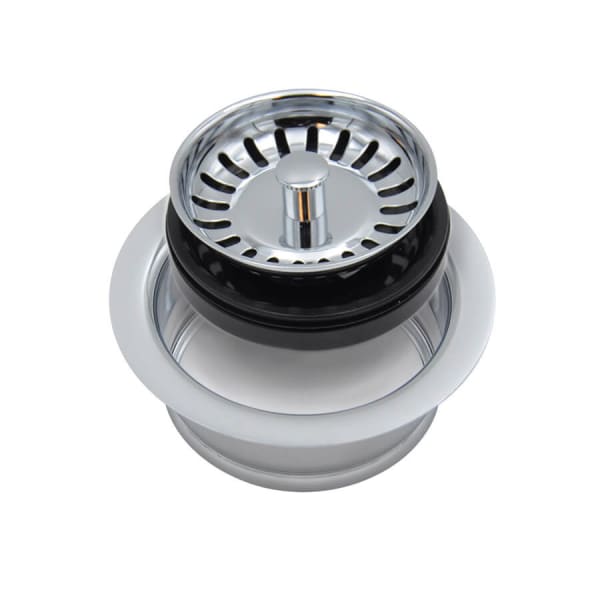 MT200EV/BRS Classic - Complete Stopper & Strainer Unit Waste Disposer Trim - Brushed Stainless