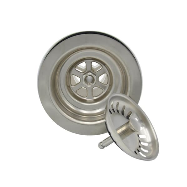 MT300/BRS Classic - 3-1/2" Deluxe Stemball Kitchen Sink Strainer - Brushed Stainless