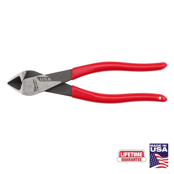 MT508 8" Diagonal Dipped Grip Cutting Pliers (USA)