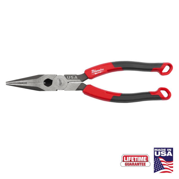 MT555 8" Long Nose Comfort Grip Pliers (USA)
