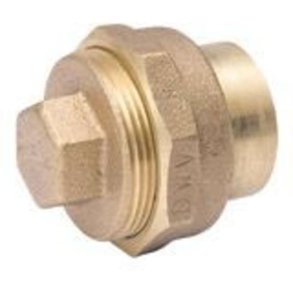 A 11352 2" Copper Fittings - DWV - Cleanout w/ Plug Ftg x FPT