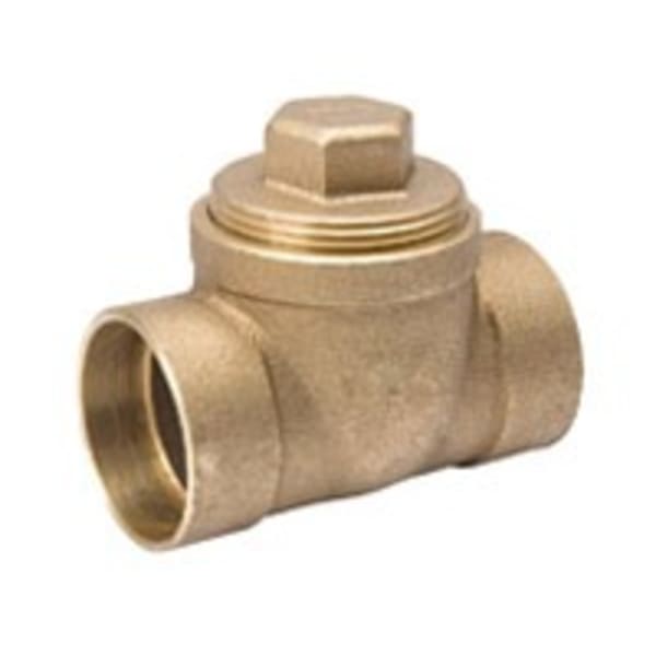 A 11366 2" Copper Fittings - DWV - Test Tee w/ Plug C x C x FPT