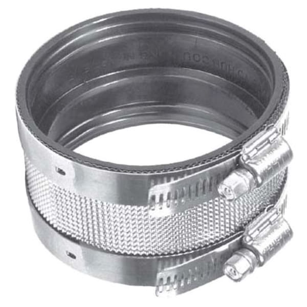 006220 2" x 2", NH x NH, 1500 PSI Tensile Strength, 300 Stainless Steel Band/Screw Housing/Shield, Straight, Coupling