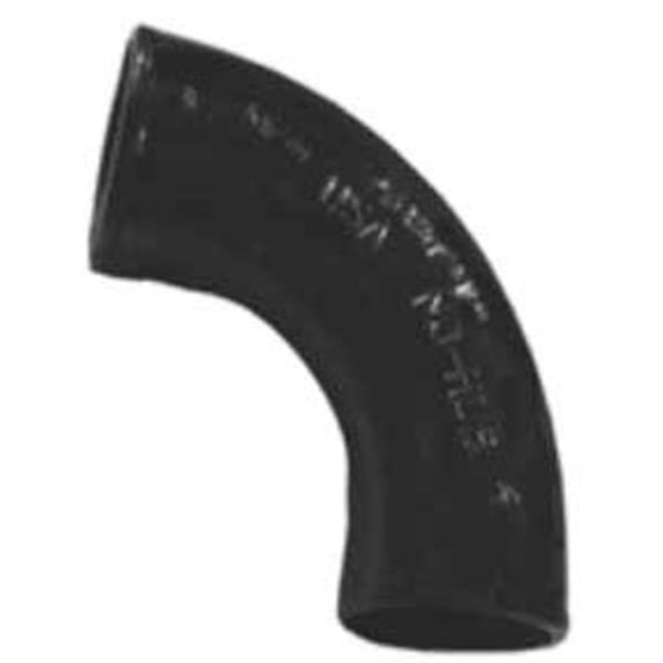 376651 12" x 12", NH x NH, Gray, Cast Iron DWV, Sanitary, Short Sweep, Straight, 1/4 Bend