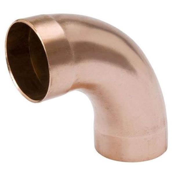 A 07209 1-1/2" Copper Fittings - DWV - 90 Degree Long Turn Elbow C x C