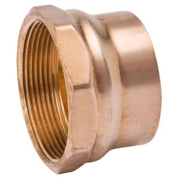 W 07222 2" Copper Fittings - DWV - Female Adapter C x FPT