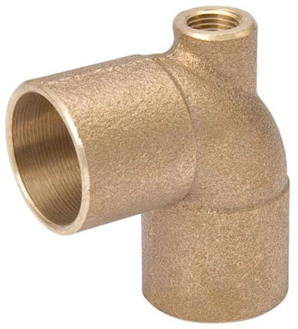 A 07754NL 1" x 1/8" x 1" Copper Sweat Fittings - Baseboard Tee C x FPT x C