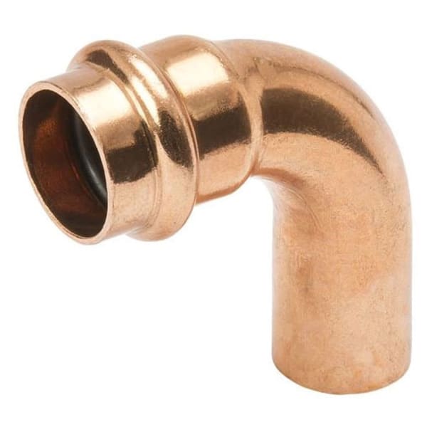 PF 02395 4" Copper Press Fittings - 90 Degree Long Turn Street Elbow Ftg x P