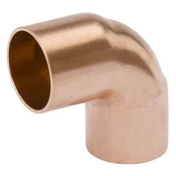 W 02023 1/2" x 3/8" Copper Sweat Fittings - 90 Degree Elbow C x C