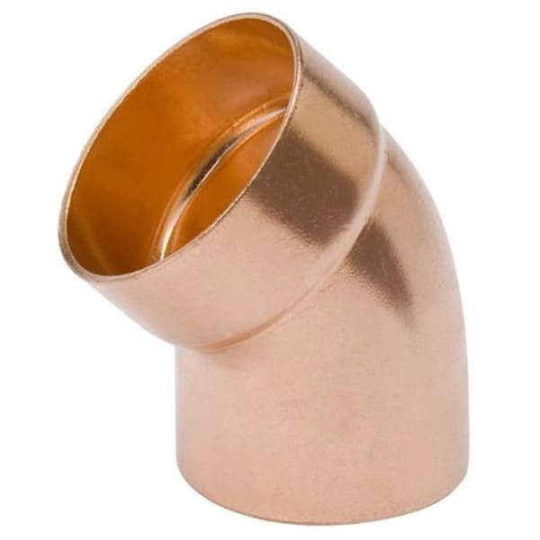 W 07432 2" Copper Fittings - DWV - 45 Degree Street Elbow Ftg x C