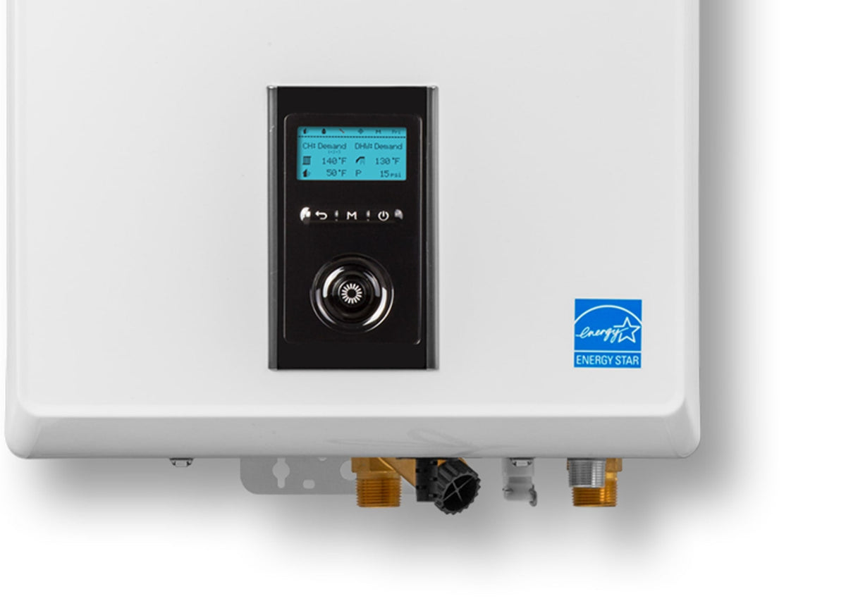 NHB-80H High Efficiency Condensing Heating Boiler, 80,000 BTU, Indoor Wall-Hung, NG/LP Convertible
