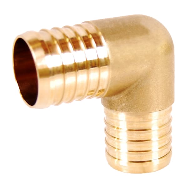 460-003NL 1/2" PEX 90° Elbow (Crimp(F1807)) - Brass