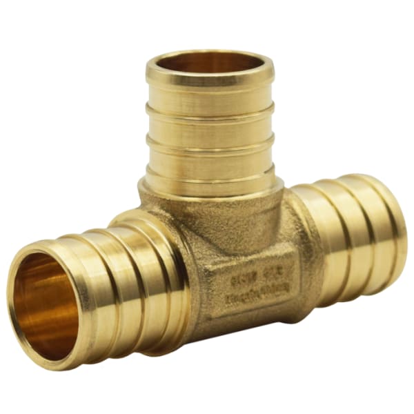 460-153NL 1/2" PEX Tee (Crimp(F1807)) - Brass
