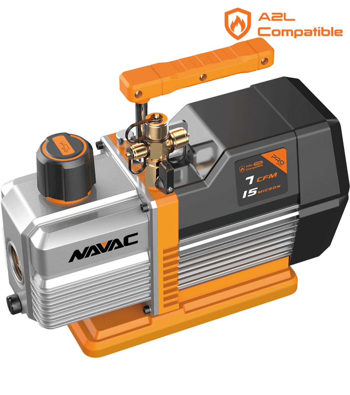 NP7DP2 Vacuum Pump 7 CFM 2-Stage A2L Refrigerant