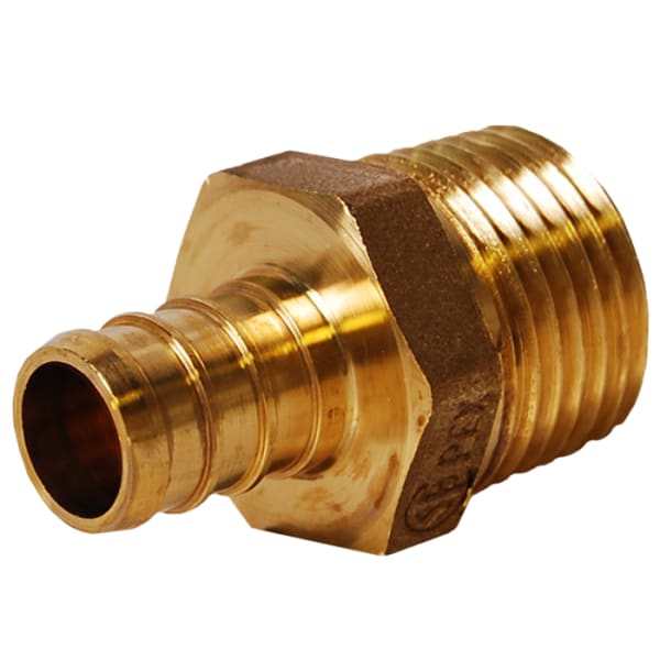 460-754NL 1/2" PEX Male Adapter (Crimp(F1807) x MIP) - Brass