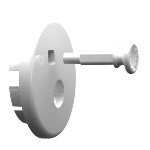 OBPS-200-W Pull Stop Box™ Trim Kits - White-Paintable, TRIM KIT-INCLUDES KNOB AND ESCUTCHEON