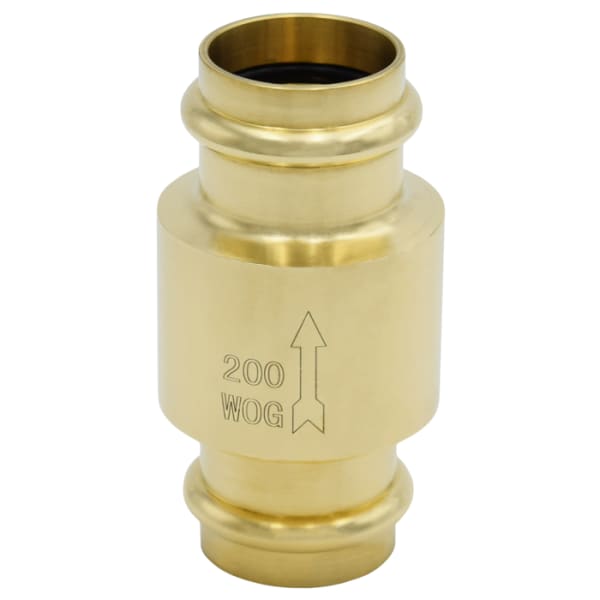 105-455NL 1" - Press x Press, LegendPress No Lead Forged Brass In-Line Check Valve