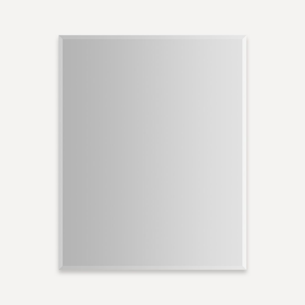 PLM2430GBLE 24" x 4-5/8" x 30", Classic Gray, Rust-Free Aluminum Cabinet, Glass Shelf, Recessed/Surface Mount, Beveled Front Mirror, Left 170D