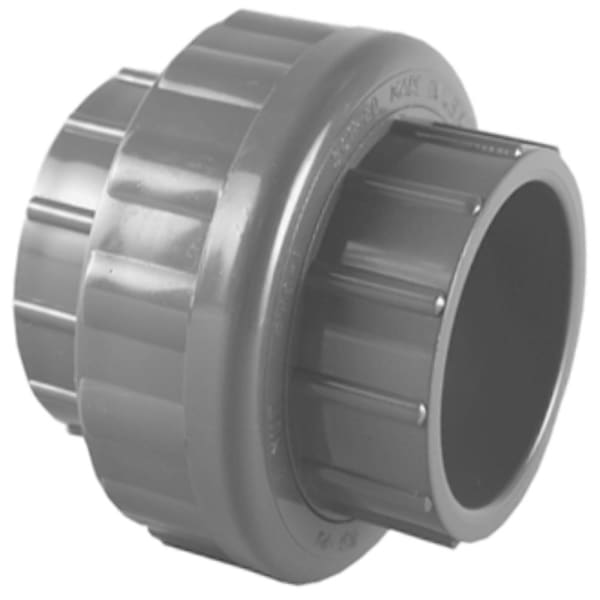 PVC-08710-1800 1-1/2" PVC SCH80 Union with EPDM O-Ring - Socket x Socket