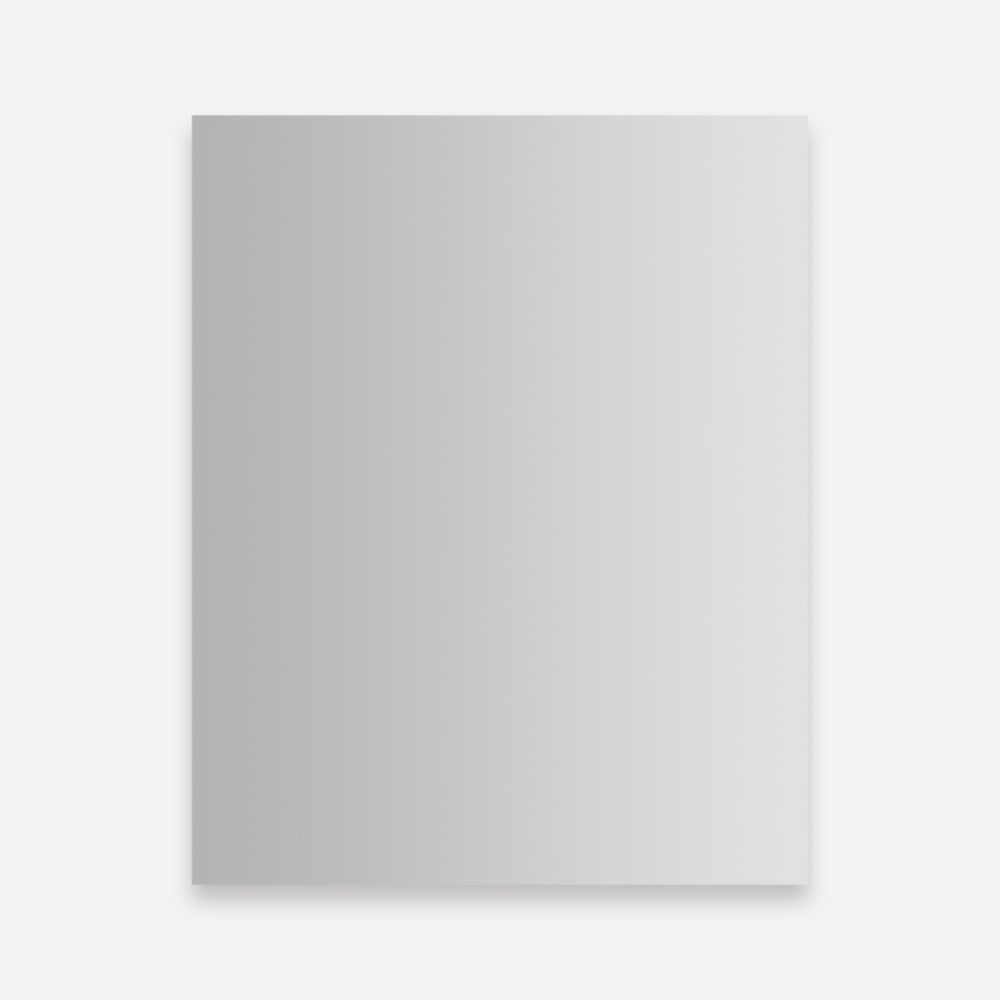 RC1620D4FP1 16" x 4" x 20", Satin, Anodized Aluminum, Flat/Polished Mirror, Surface/Recessed Mount, 1-Door, Bathroom Medicine Cabinet