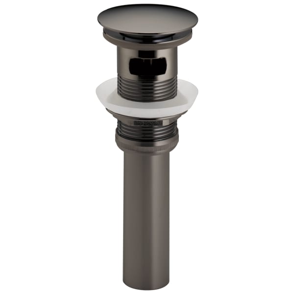 RP72414BNX Push Button Pop-Up Lavatory Drain with Overflow Brilliance Black Onyx
