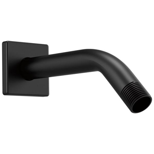RP74448BL Essential™ 7" Linear Square Wall Mount Shower Arm And Flange Matte Black