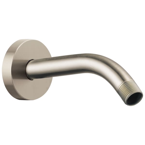 RP74751BN Essential™ 7" Linear Round Wall Mount Shower Arm And Flange Brushed Nickel