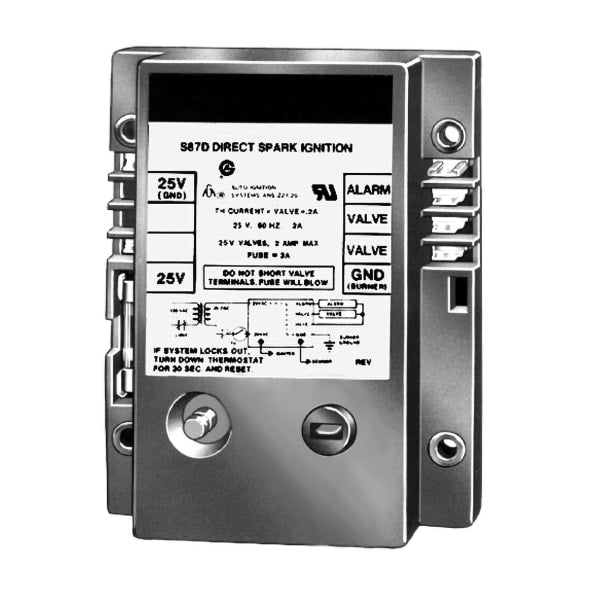 S87C1030/U Direct Spark Ignition Control, Two Rod, with 21 Second Trial and Lockout Time