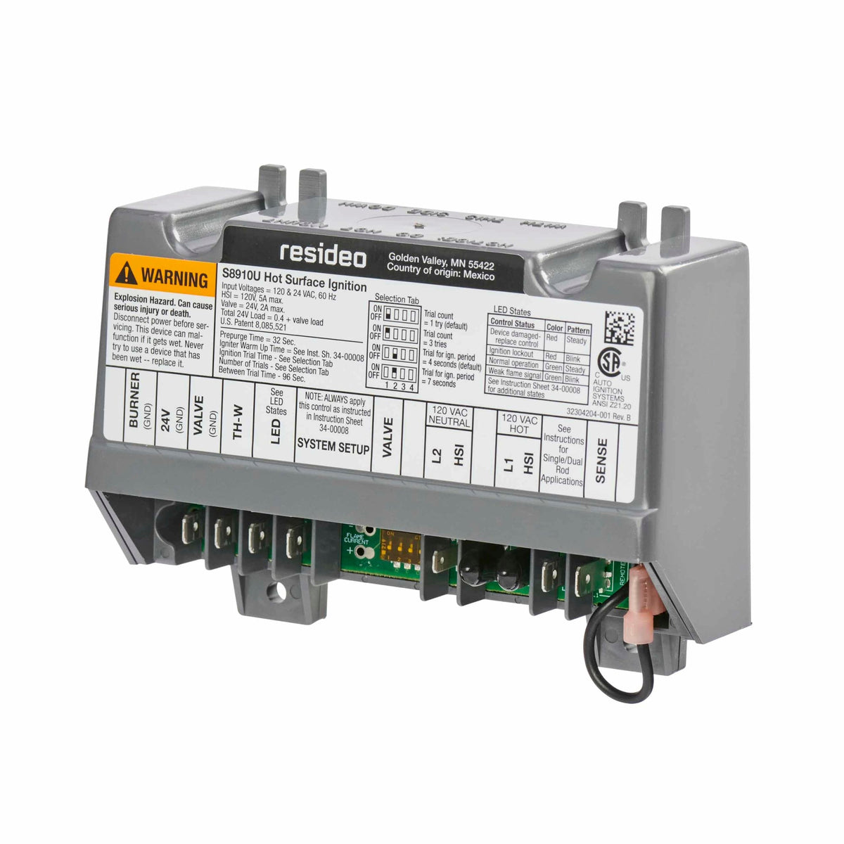 S8910U3000/U Universal Hot Surface Ignition Module