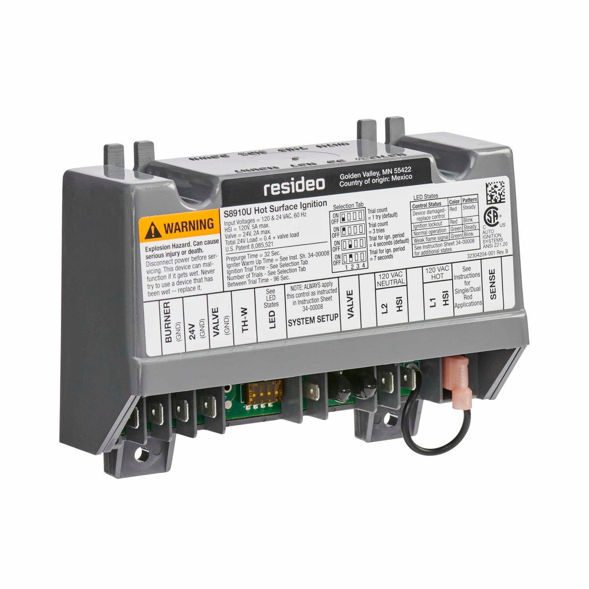 S8910U3000/U Universal Hot Surface Ignition Module
