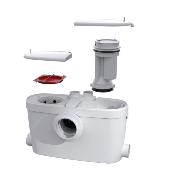 Saniaccess 3 Full-Bathroom Macerating Pump - Install with Any Bowls & Tank.