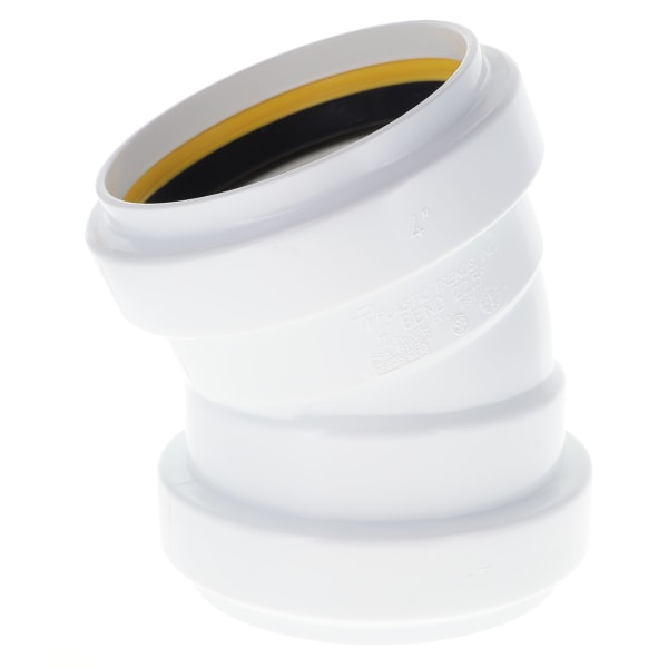 G1704 4" 1/16 Bend - 22° - Elbow - Gasketed, Sewer & Drain Fitting