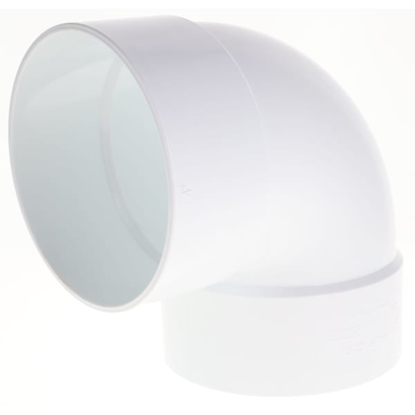 S300040 4" 1/4 Bend - 90° - Elbow - Solvent Weld, Sewer & Drain Fitting