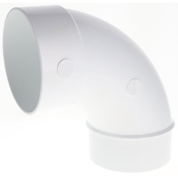 S302040 4" 1/4 Bend - 90° - Elbow (Long Sweep Street) - Solvent Weld, Sewer & Drain Fitting