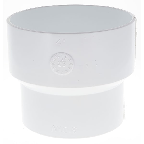 S650532 6" x 4" Sewer to PVC Adapter - Solvent Weld, Sewer & Drain Fitting