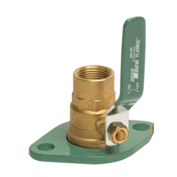 Freedom Flange Set - Brass Shut-Off, Swivel w/Lever Handle, 3/4" NPT, 2 Bolt. Low-Lead Compliant, IAPMO Certified to NSF-372