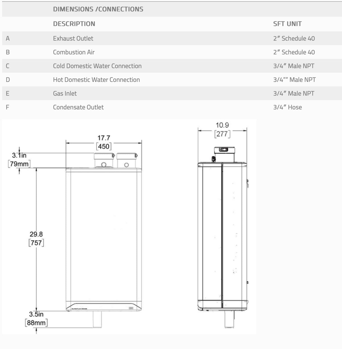 014-011 SFT-199-1 Tankless Water Heater