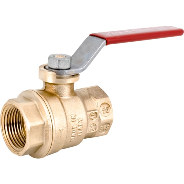 101-025NL 1" - FIP x FIP, No Lead Forged Brass Full Port Ball Valve
