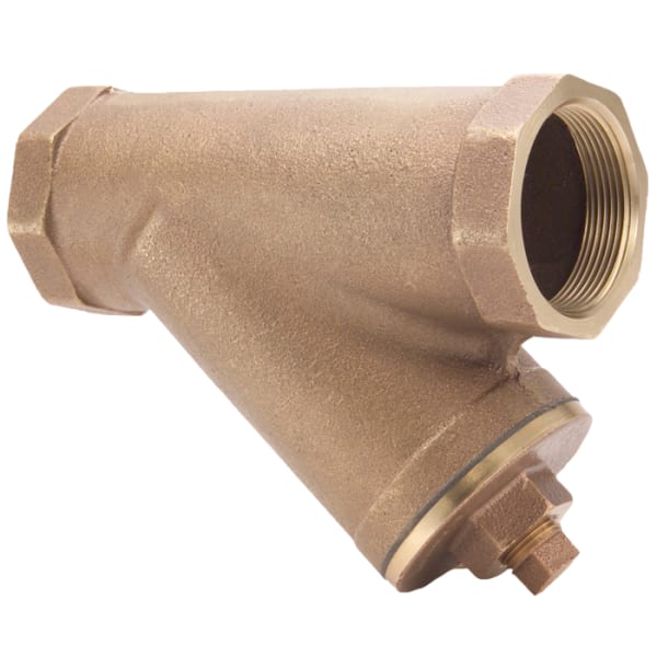 105-503NL 1/2" - FIP x FIP; Includes 20-Mesh Stainless Steel Screen, No Lead Cast Bronze Y-Strainer