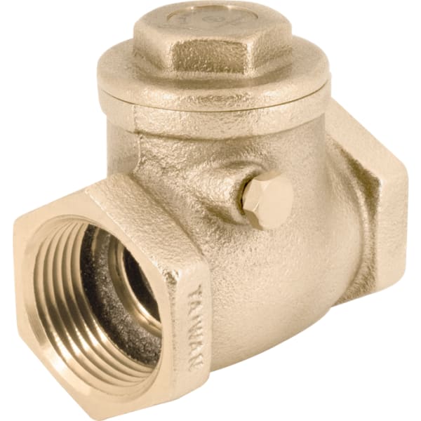 105-104NL 3/4" - FIP x FIP, No Lead Forged Brass Swing Check Valve